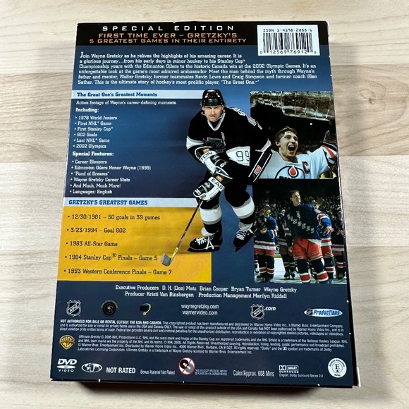 ULTIMATE GRETZKY Special Edition 4 DVD Set 2006 NHL EUC - Picture 2 of 7
